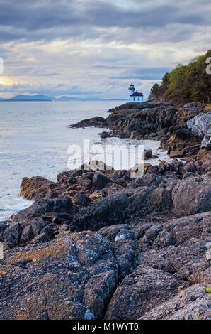 Kalkofen Leuchtturm auf San Juan Island, Washington, USA Stockfoto