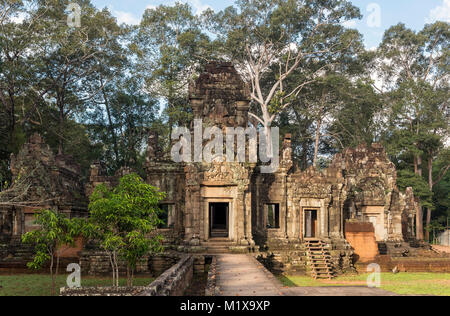 Osten Ansicht von Chau sagen Tevoda Tempel Angkor, Kambodscha Stockfoto