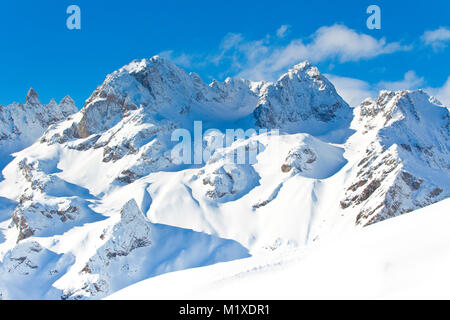 Massif des Ecrins, Hautes-Alpes, Frankreich im Winter Stockfoto