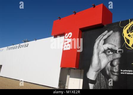 Mailand (Italien) den zweiten Sitz der Triennale Kunst und Design Galerie im Stadtteil Bovisa, der 2011 stillgelegten Stockfoto