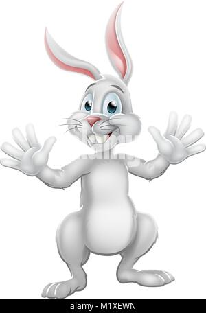 Osterhase Hase Winken Stock Vektor