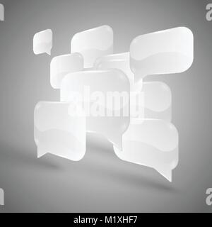 Vektor Blasen für Sprache Stock Vektor