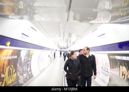 Londoner U-Bahn Stockfoto