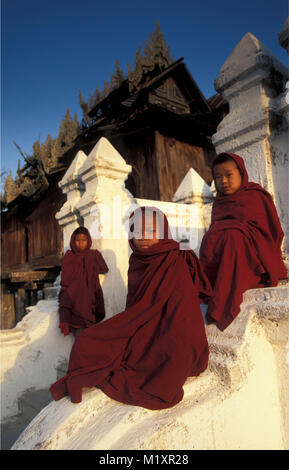 Myanmar (Birma). Inle See. Kloster für junge Mönche (novizen). Stockfoto