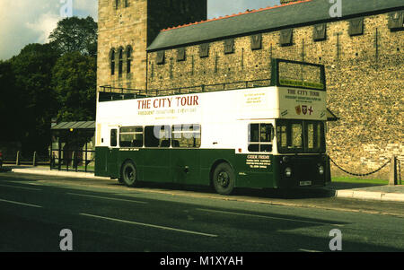 Früh oben offenen Cardiff bus Foto Nummer 3656 Stockfoto