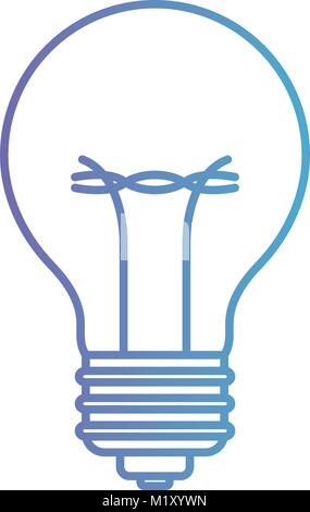 Glühlampe Symbol im flachen Stil. Glühbirne Vector Illustration auf