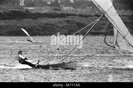 AJAXNETPHOTO. Okt, 1978. PORTLAND, England. - WEYMOUTH SPEED WEEK - EXOPLANE-2 AN GESCHWINDIGKEIT AUF Portland Harbour. Foto: Jonathan Eastland/AJAX REF: 78 11151 Stockfoto