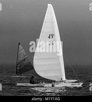 AJAXNETPHOTO. 7. Okt 1978. PORTLAND, England. - WEYMOUTH SPEED WEEK-TRI TRAGFLÜGELBOOT KRAFT 8 auf Portland Harbour. Foto: Jonathan Eastland/AJAX REF: 781310116094 Stockfoto