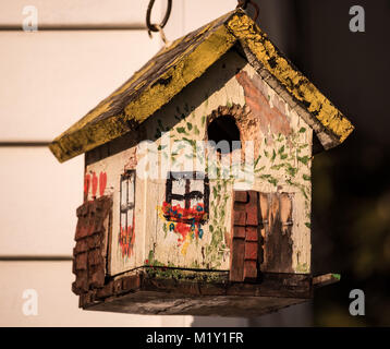 Crfty Bird House Stockfoto