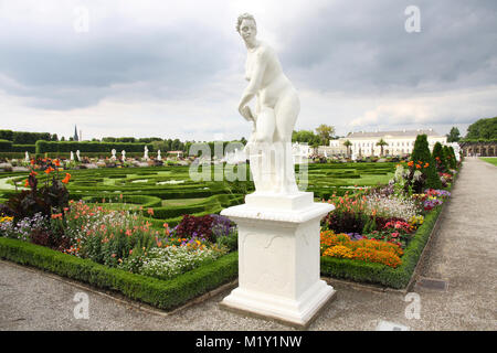 HANNOVER, Deutschland - 30. Juli: Es zählt die wichtigsten Gärten in Europa. Der große Garten in den Herrenhäuser Gärten in Hannover, am 30. Juli, Stockfoto