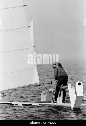 AJAXNETPHOTO. Okt, 1978. PORTLAND, England. - WEYMOUTH SPEED WEEK VOM HIMMEL (SIMON SANDERSON) auf Portland Harbour. Foto: Jonathan Eastland/AJAX REF: 2781310 22104 Stockfoto