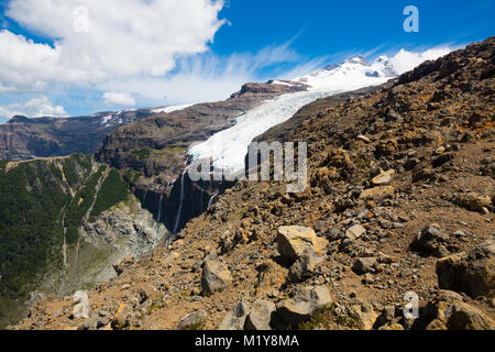 Blick auf Tronador Berg- und Gletscherwelt Alerce und Castano Overa der südlichen Anden Stockfoto