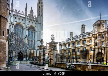 Kings College Chapel und Clare College Cambridge Stockfoto