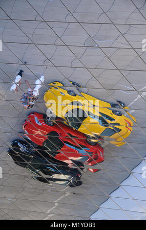 Porschemuseum, Stuttgart, Baden-Württemberg, Deutschland, Deutschland, Europa Stockfoto