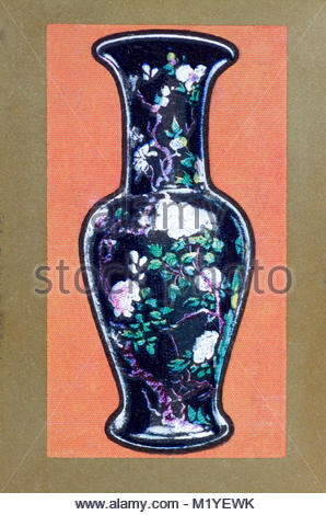 Das Victoria und Albert Museum - Chinesisches Porzellan Vase Abbildung Stockfoto