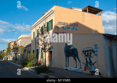 Street Art der Urban Art Museum Projekt in Rom, Alte Quadraro. Stockfoto