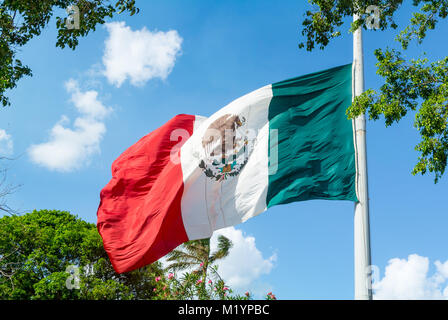 Mexikanische Flagge weben, mexiko Stockfoto