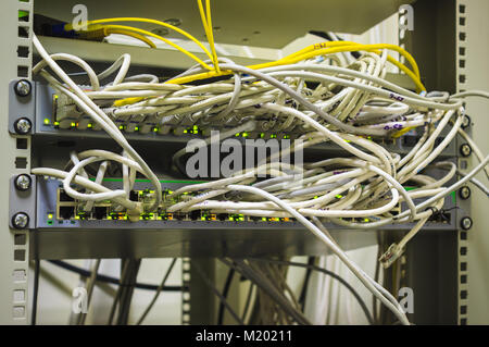 Fiber Network Server Stockfoto