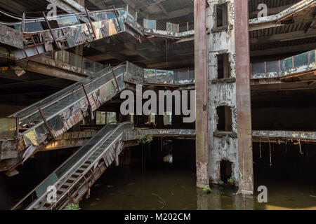 Schuß an einem verlassenen Mall in Thailand, Südostasien Stockfoto