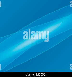 Glatte durchsichtige Linien auf einem blauen Hintergrund. Stock Vektor