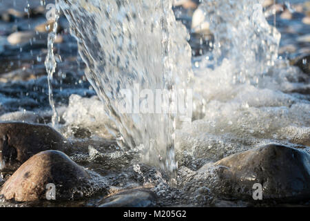 In Abergele Strand North Wales Entlastung Stockfoto