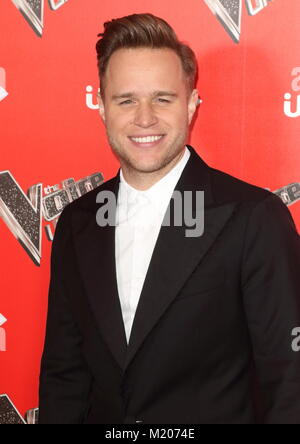 Die Voice Drücken Sie die Taste Start auf der Ham Yard Hotel, London Mit: Olly Murs Wo: London, Vereinigtes Königreich, wenn: 03 Jan 2018 Credit: WENN.com Stockfoto