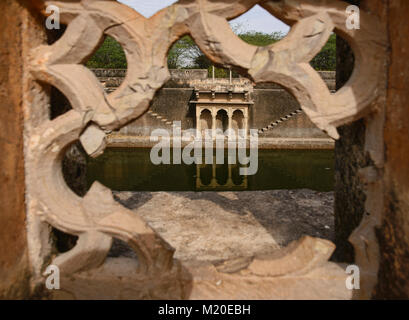 Alte stepwell am Taragarh Fort, Bundi, Rajasthan, Indien Stockfoto