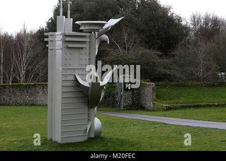 Allgemeine Ansicht des Cass Sculpture Gallery auf dem Goodwood Estate in Chichester, West Sussex, UK. Stockfoto