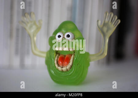 Ein slimer Spielzeug von ghostbusters dargestellt in London, UK. Stockfoto