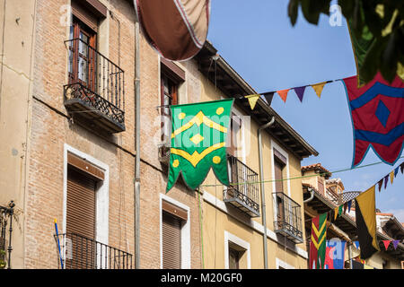 Tourismus, traditionelle mittelalterliche Festival in den Straßen von Alcala de Henares, Madrid, Spanien Stockfoto