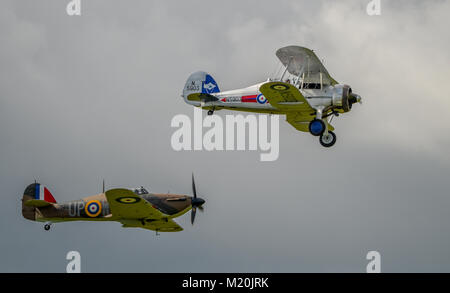 RAF-Kämpfer von 1939 in Shoreham Airshow Stockfoto