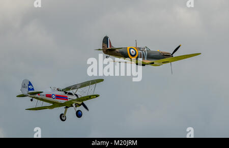 RAF-Kämpfer von 1939 in Shoreham Airshow Stockfoto