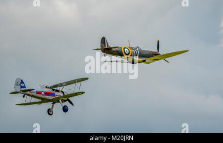 RAF-Kämpfer von 1939 in Shoreham Airshow Stockfoto