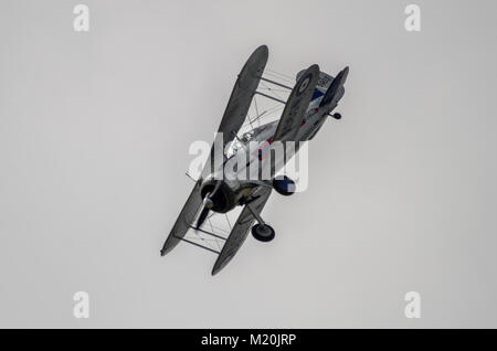 RAF-Kämpfer von 1939 in Shoreham Airshow Stockfoto