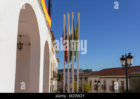 Rathaus von Oria eine kleine ländliche Stadt in Andalucía Spanien Stockfoto
