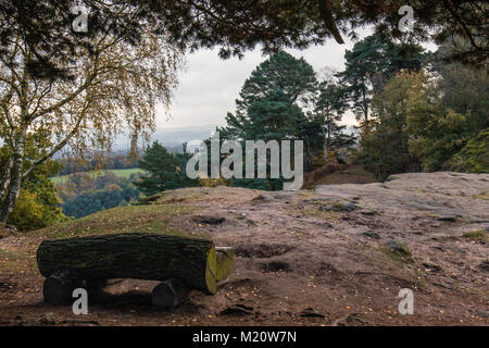 Alderley Edge, Cheshire, England im Herbst Stockfoto