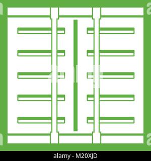 Jalousie Symbol grün Stock Vektor