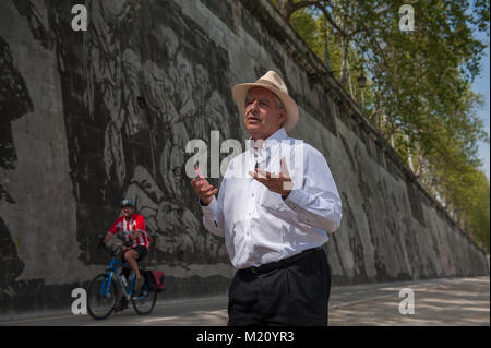 Rom, Italien. Südafrikanische Künstler William Kentridge Autor von "Triumphe und Bejammert". Stockfoto