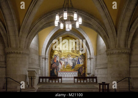 Kapelle St. Joseph von Arimathäa, Washington National Cathedral, 3101 Wisconsin Avenue NW, Washington DC Stockfoto