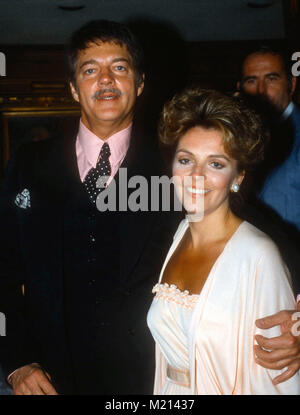 WEST Hollywood, CA - 17. Mai: (L-R) Schauspieler Bill Hayes und Schauspielerin/Frau Susan Seaforth Hayes an NBC Party im Chasen ist am 17. Mai 1981 in West Hollywood, Kalifornien. Foto von Barry King/Alamy Stock Foto Stockfoto