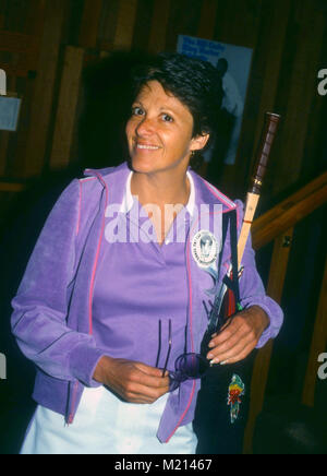 LOS ANGELES, Ca - 17. Mai: Schauspielerin Linda Lavin besucht die Bill Cosby Tennis Einladungsturnier am 16. Mai 1981 in Los Angeles, Kalifornien. Foto von Barry King/Alamy Stock Foto Stockfoto