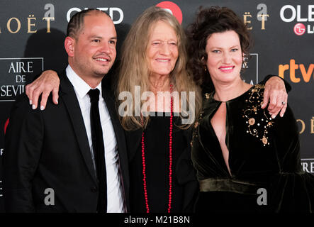 Madrid, Spanien. 3. Februar, 2018. Während der rote Teppich der Spanischen Filmpreis "Goya" am 3. Februar 2018 in Madrid, Spanien. © David Gato/Alamy leben Nachrichten Stockfoto