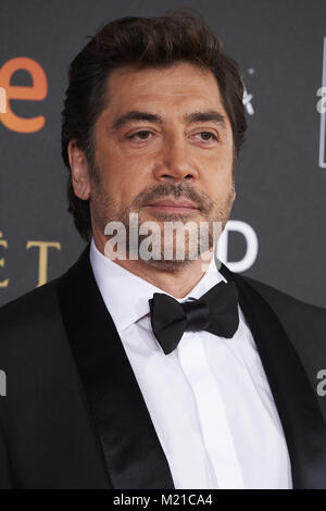 Madrid, Madrid, Spanien. 3 Feb, 2018. Javier Bardem nimmt Goya Kino Awards 2018 in Madrid Marriott Auditorium am 3. Februar 2018 in Madrid, Spanien Credit: Jack Abuin/ZUMA Draht/Alamy leben Nachrichten Stockfoto