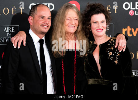 Madrid, Spanien. 3. Februar, 2018. Während der rote Teppich der Spanischen Filmpreis "Goya" am 3. Februar 2018 in Madrid, Spanien. © David Gato/Alamy leben Nachrichten Stockfoto