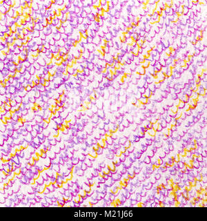 Orangerie - lila - dunkelblau Textur. Oblique wellig Anschläge mit Buntstift. Zeichnung von Hand. Hintergrund für eine Webseite, Abstraktion, Stoff Muster. Stockfoto