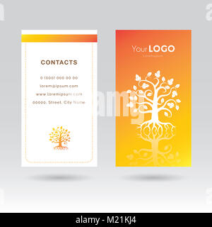 Business Card vector Template mit Logo Stockfoto