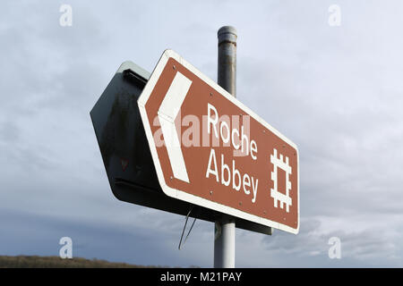 Roche Abtei in England. Stockfoto