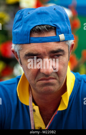 Flavio Briatore, Benetton Renault F1, Deutschland GP 1996, Hockenheim Stockfoto