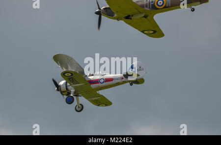 RAF-Kämpfer von 1939 in Shoreham Airshow Stockfoto
