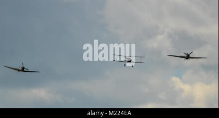 RAF-Kämpfer von 1939 in Shoreham Airshow Stockfoto